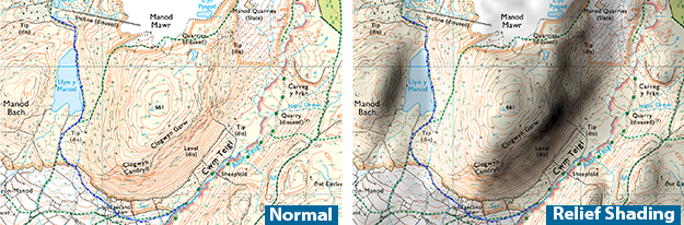 OS Maps Shading