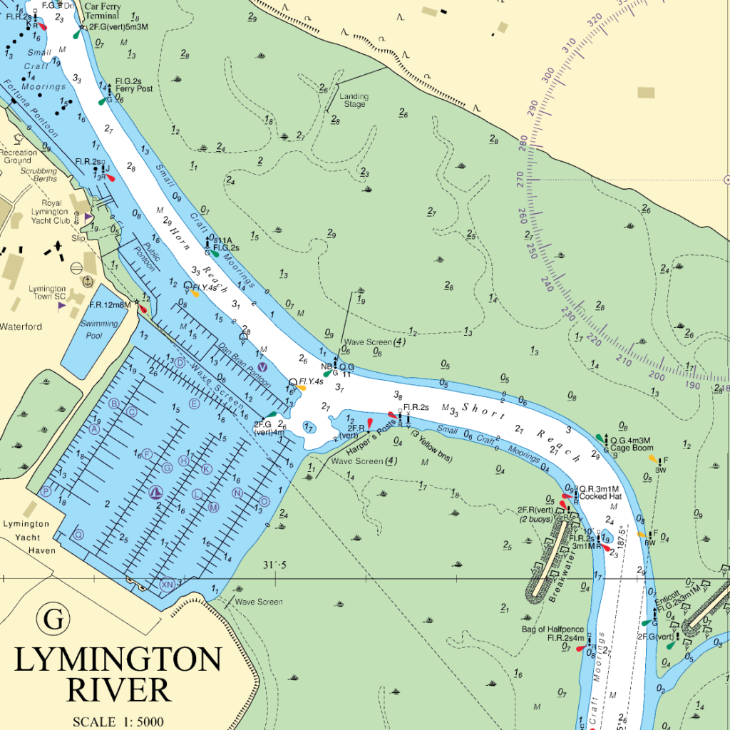 Detail harbour chart