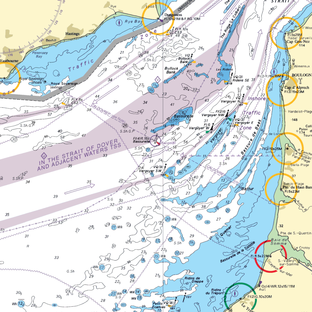 Small scale marine chart